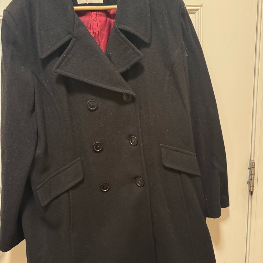 Women's Black Pea Coat